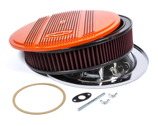 HOLLEY 14 x 3 Air Cleaner Finned Bowtie Orange HOLLEY