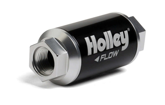 HOLLEY Billet HP Fuel Filter - 3/8NPT 10-Micron 100GPH HOLLEY