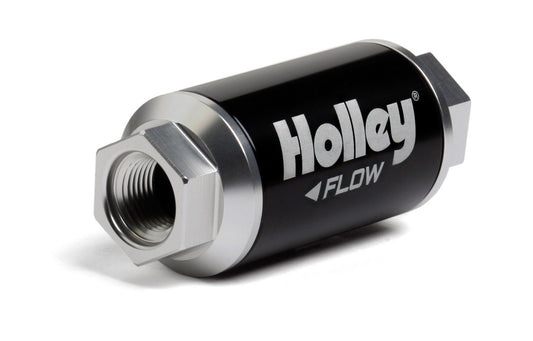 HOLLEY Billet HP Fuel Filter - 3/8NPT 100-Micron 100GPH HOLLEY