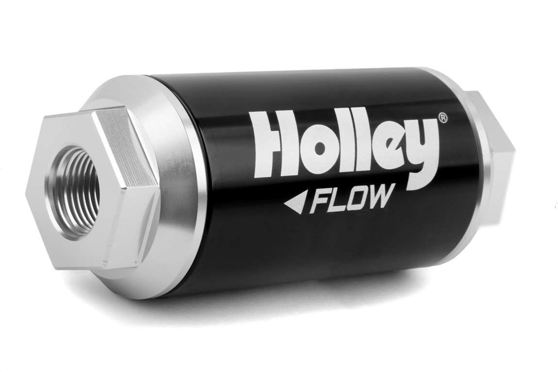 HOLLEY Billet HP Fuel Filter - 3/8NPT 10-Micron 175GPH HOLLEY