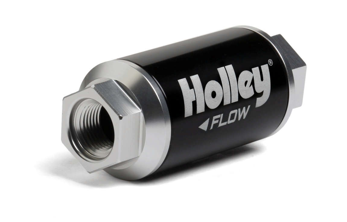 HOLLEY Billet HP Fuel Filter - 3/8NPT 40-Micron 100GPH HOLLEY