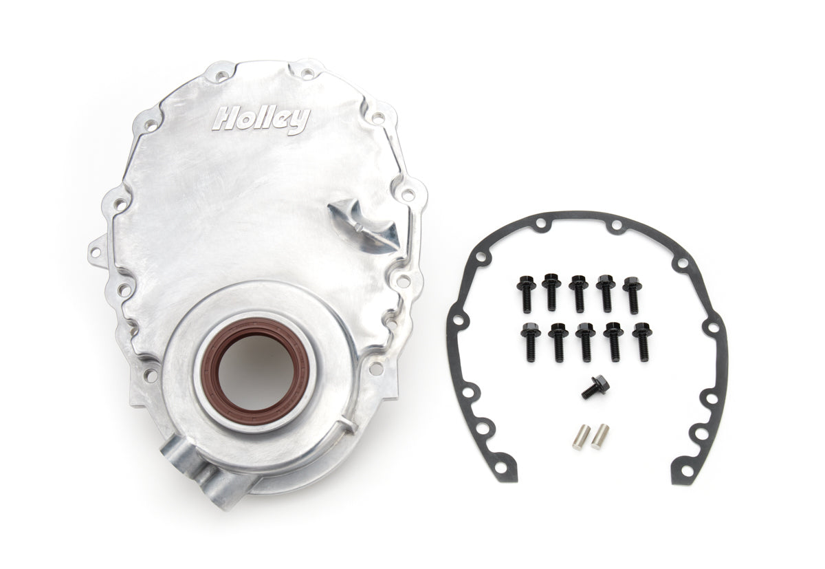 HOLLEY SBC Vortec Alm Timing Cover w/Crank Senspr HOLLEY