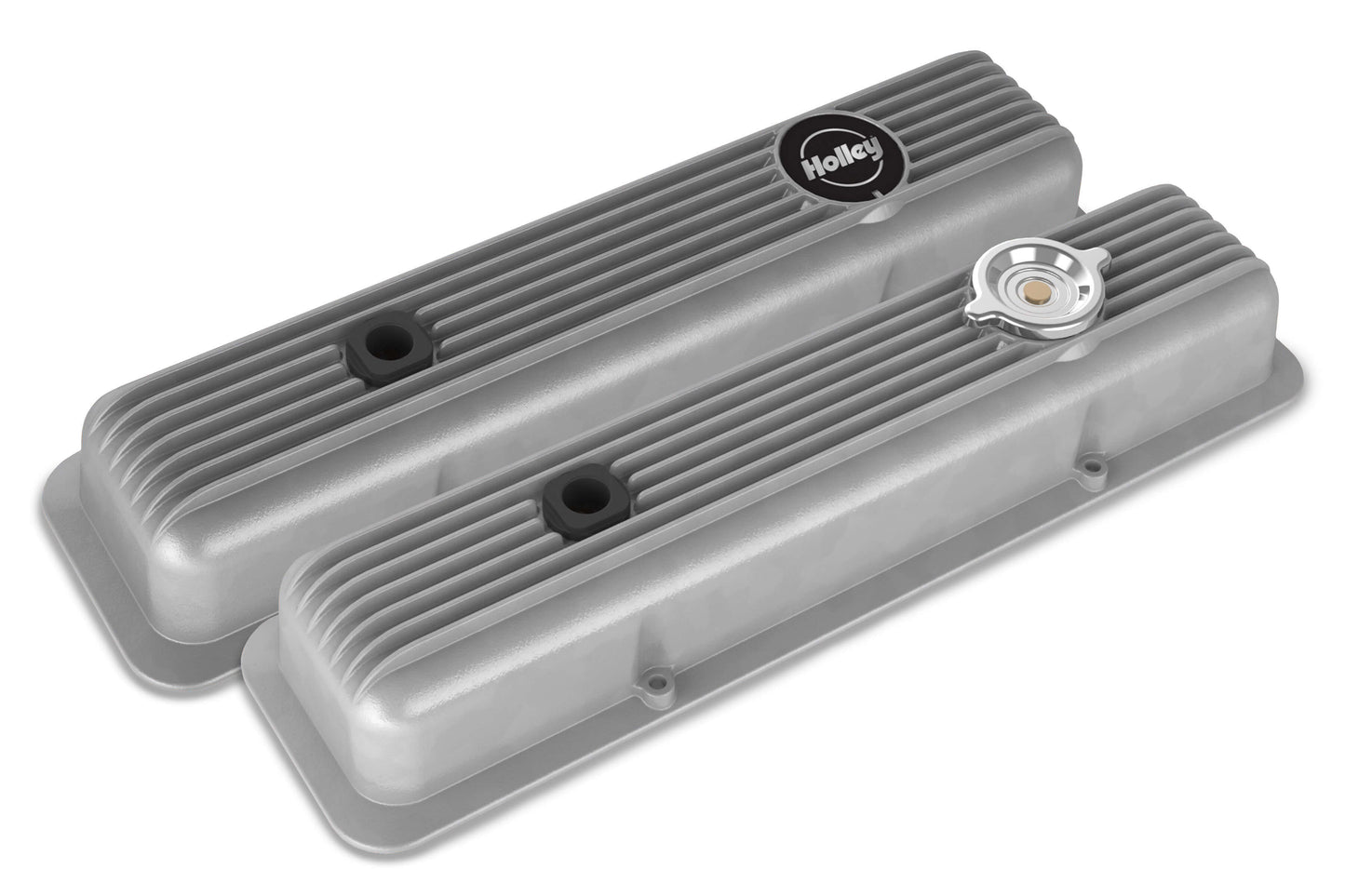 HOLLEY SBC Muscle Series Valve Covers  (pair) HOLLEY