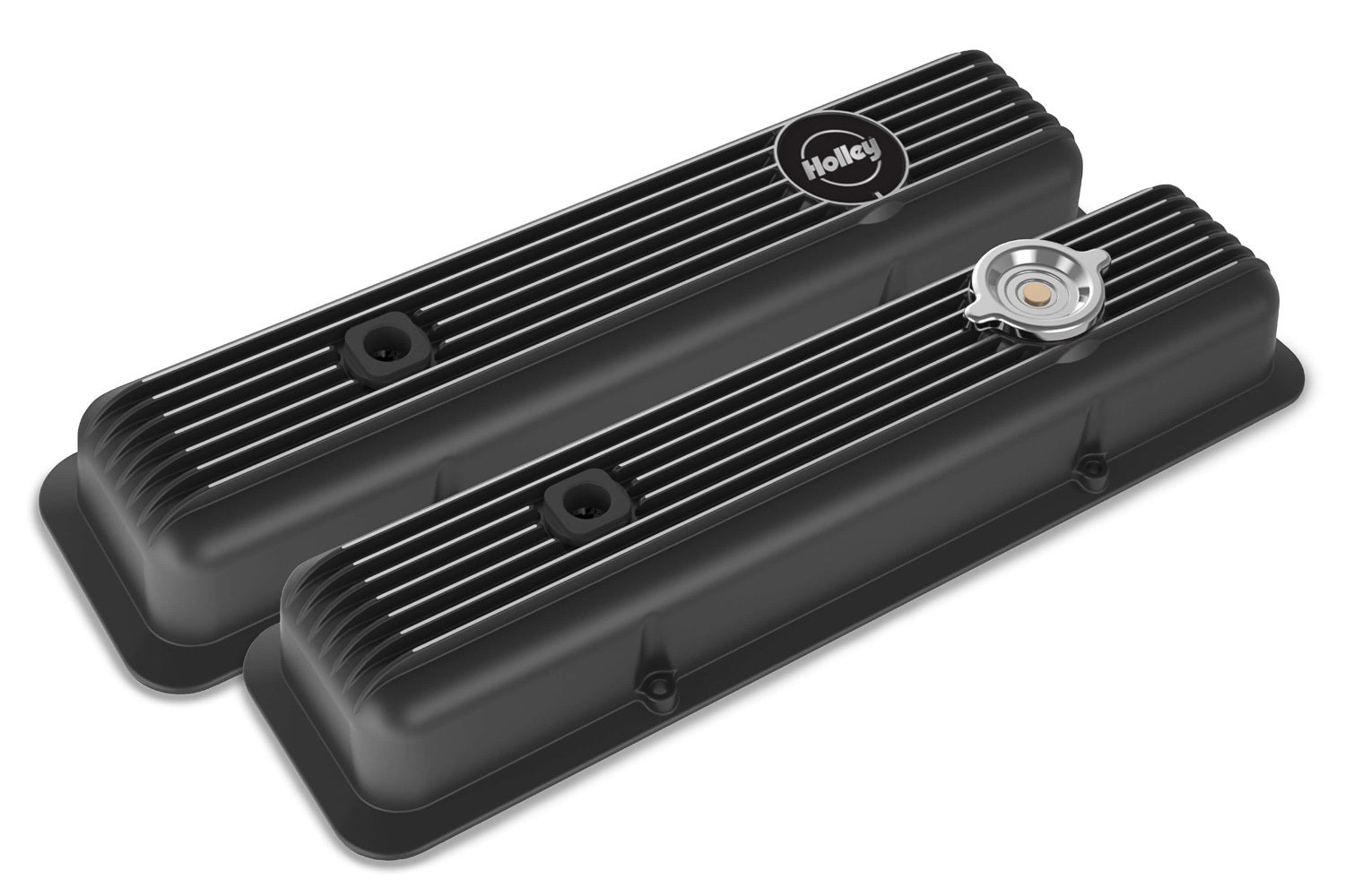 HOLLEY SBC Muscle Series Valve Covers  (pair) HOLLEY