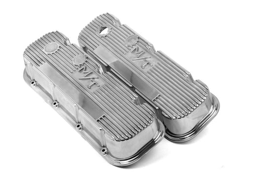 HOLLEY BBC M/T Valve Cover Set - Polished HOLLEY