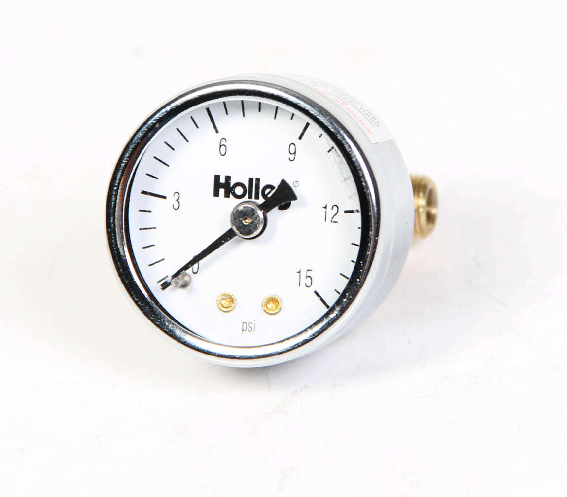 HOLLEY 0-15 Fuel Pressure Gauge HOLLEY