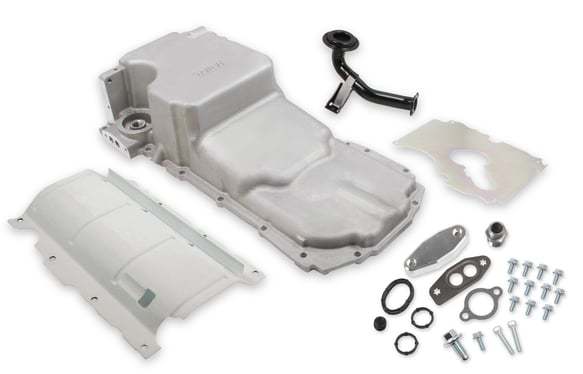 HOLLEY GM LT Gen-V Oil Pan Swap Kit - As-Cast Finish HOLLEY