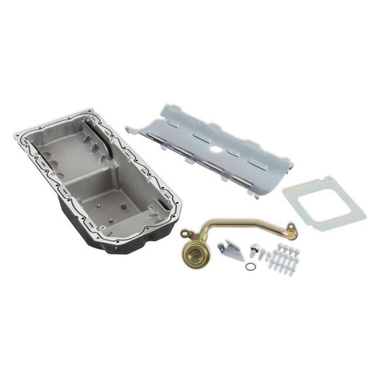 HOLLEY 6qt Cast Alm Oil Pan Kit 6.2L Gen III Hemi Swap HOLLEY