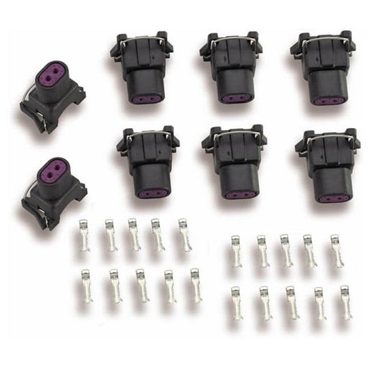 HOLLEY Delphi Injector Terminal & Connector Kit 8pk HOLLEY