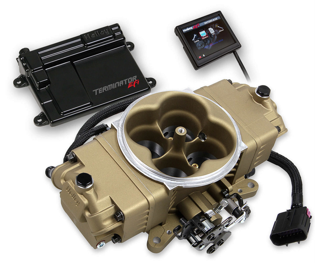 HOLLEY Terminator Stealth EFI Kit  Classic Gold Finish HOLLEY