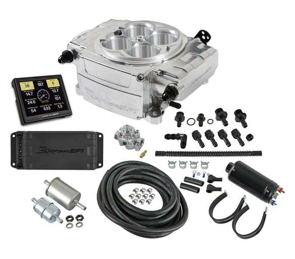 HOLLEY Sniper 2 EFI Master Kit Polished  w/PDM HOLLEY