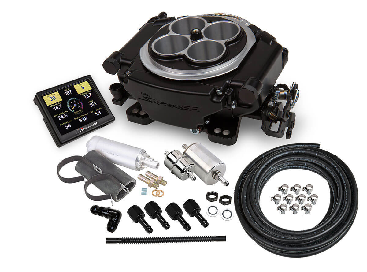 HOLLEY Sniper EFI Master Kit Black Finish HOLLEY