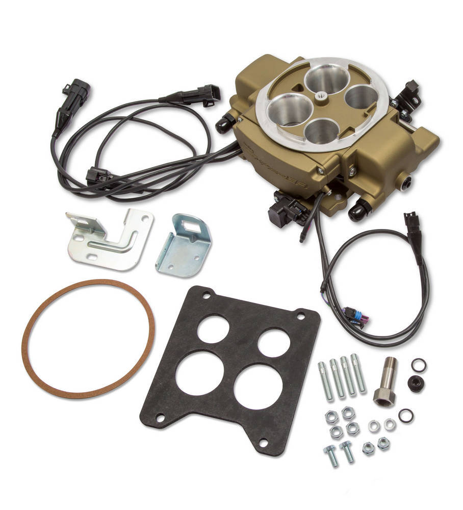 HOLLEY Sniper EFI Quadrajet Kit Gold Finish HOLLEY