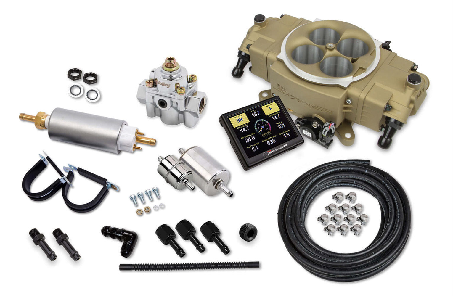 HOLLEY Stealth EFI 4150 Master Kit - Gold Finish HOLLEY