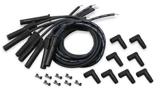 HOLLEY Spark Plug Wire Set Univ GM LS Cut to Fit - Black HOLLEY