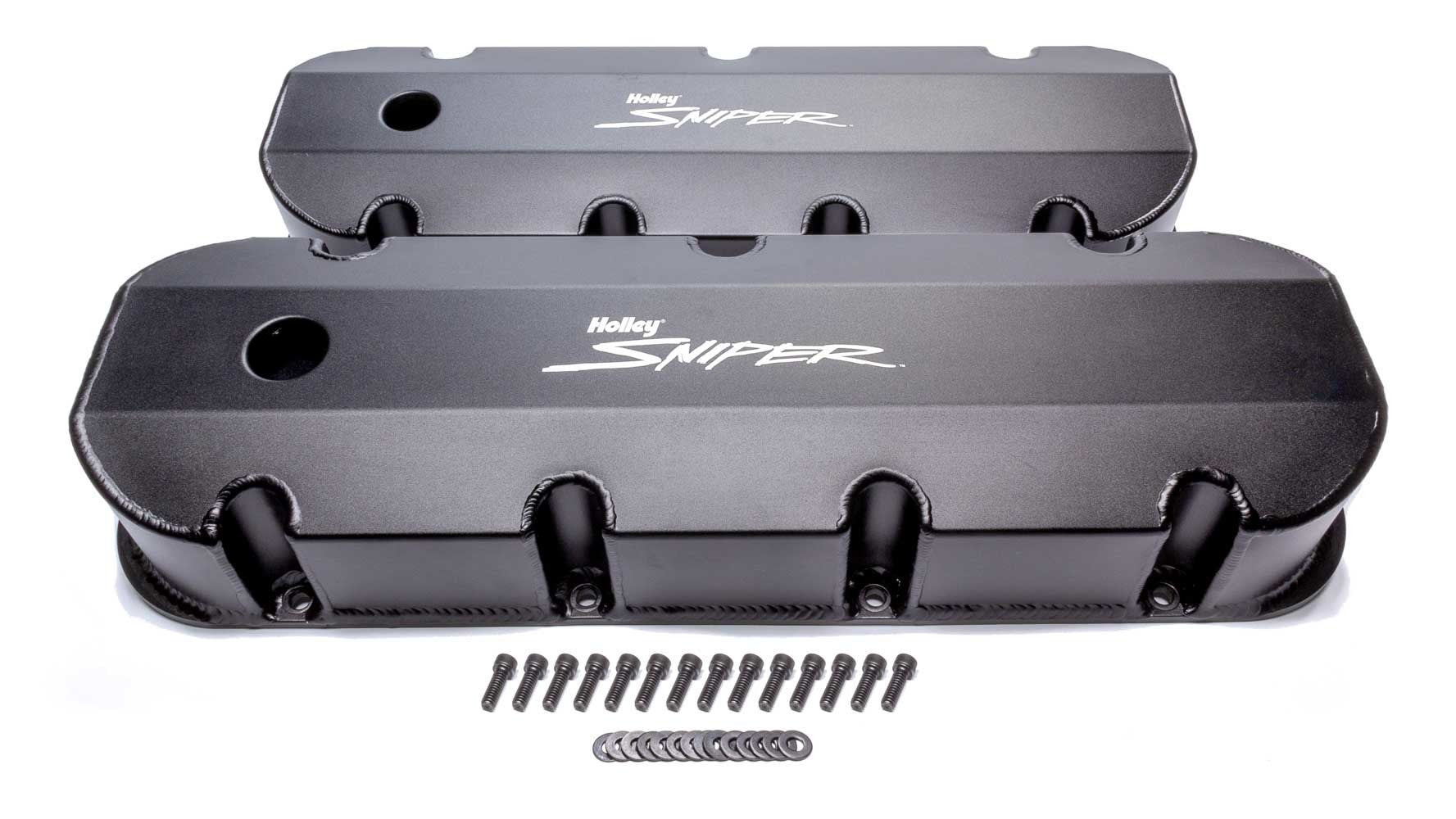 HOLLEY Sniper Fabricated Valve Covers  BBC Tall HOLLEY