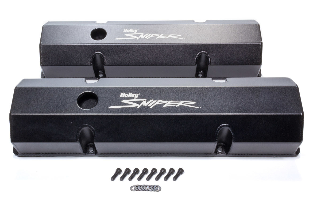 HOLLEY Sniper Fabricated Valve Covers  SBC Tall HOLLEY