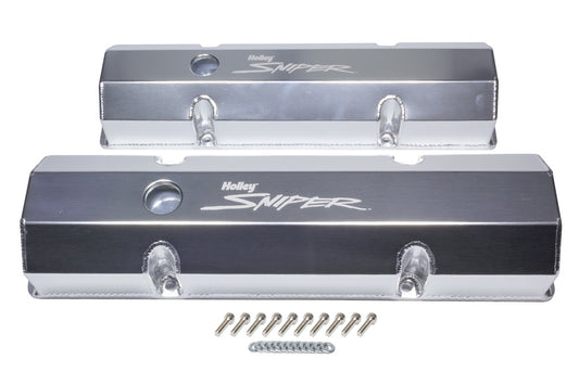 HOLLEY Sniper Fabricated Valve Covers  SBC Tall HOLLEY