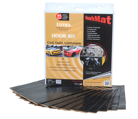 HUSHMAT Ultra Door Kit- 10 pc 12in.x12in. Black HUSHMAT