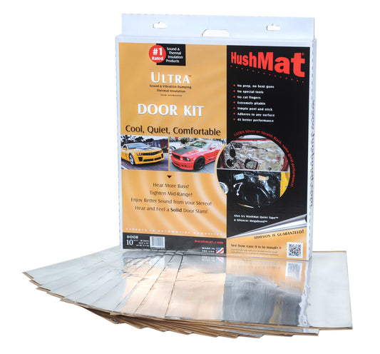 HUSHMAT Ultra Door Kit- 10 pc 12in.x12in. Silver HUSHMAT