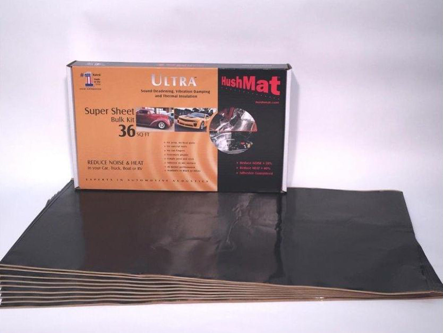 HUSHMAT Super Bulk Kit  Contains (9) 18in x 32in Black HUSHMAT