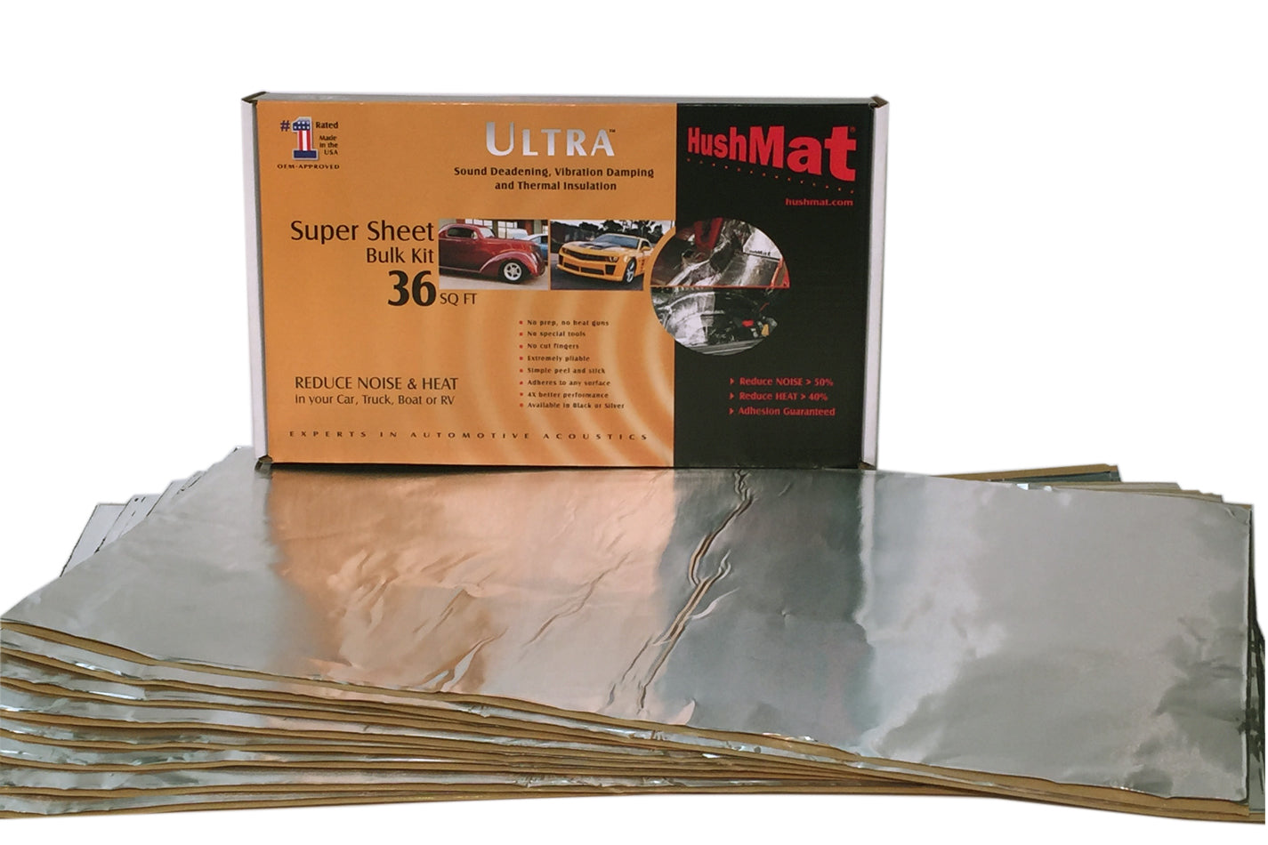 HUSHMAT Super Bulk Kit  Contains (9) 18in x 32in Silver HUSHMAT