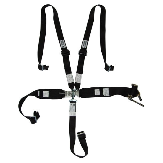 HOOKER HARNESS 5-pt Harness System Hans LL USD Rachet Adj Blk HOOKER HARNESS