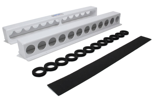 HEPFNER RACING PRODUCTS Torsion Bar Rack Holds 12 Sprint Bars White HEPFNER RACING PRODUCTS