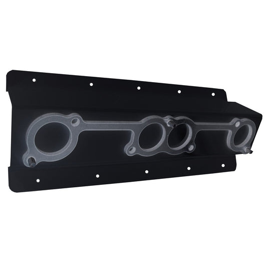 HEPFNER RACING PRODUCTS Header Rack Spreadport Angle Mount Black HEPFNER RACING PRODUCTS