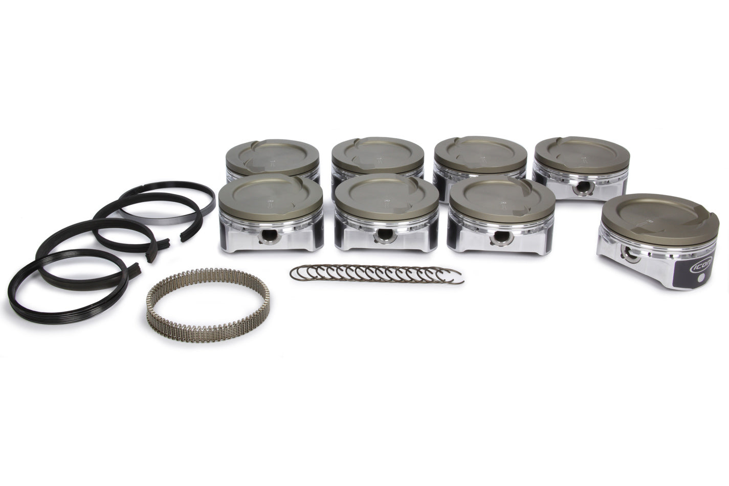 ICON PISTONS LS 6.0/6.2L Dish Forged Piston/Ring Set 4.030 ICON PISTONS