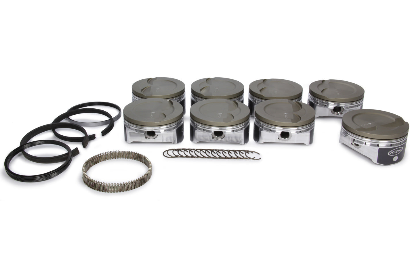 ICON PISTONS LS 6.0/6.2L Dish Forged Piston/Ring Set 4.010 ICON PISTONS