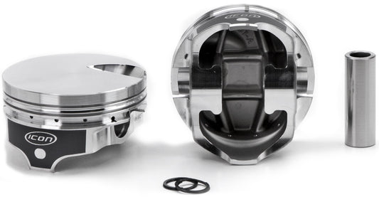 ICON PISTONS BBC FT Forged Piston Set 4.310 Bore -3.0cc ICON PISTONS