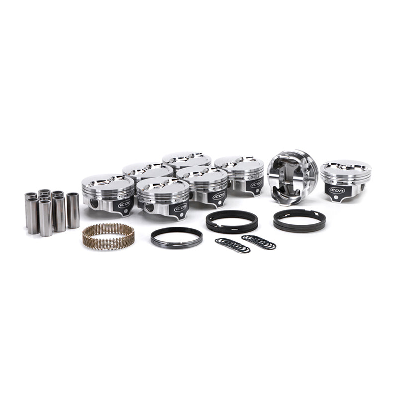 ICON PISTONS BBM Dished Piston Set 4.350 Bore  -26.7cc ICON PISTONS