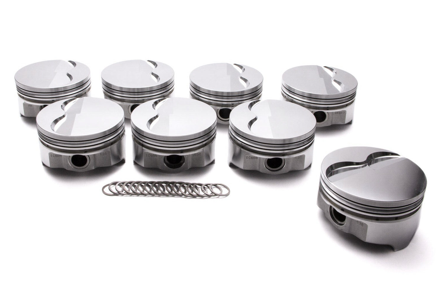 ICON PISTONS Pontiac V8 FT Piston Set 4.155 Bore -.430cc ICON PISTONS