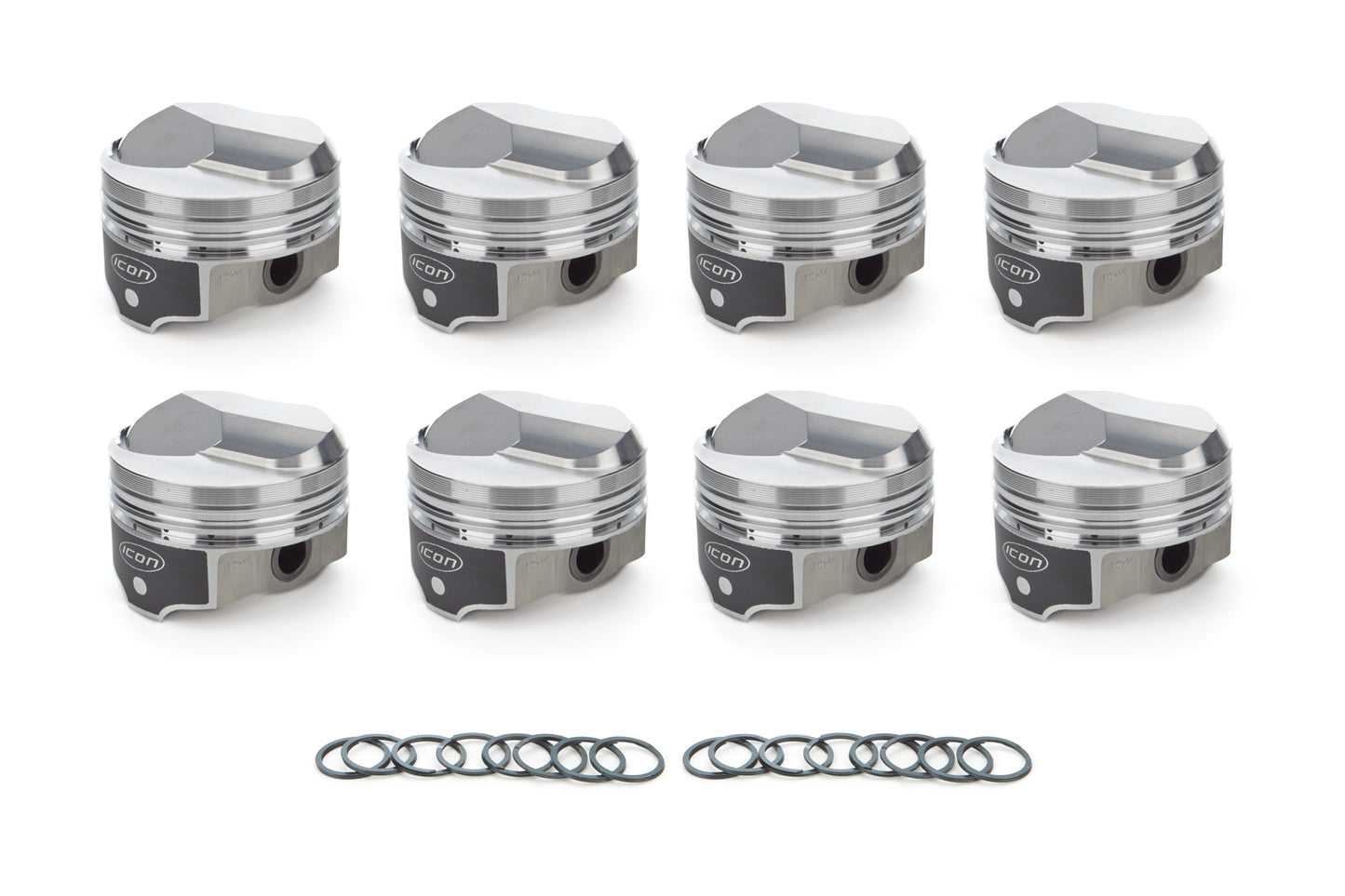 ICON PISTONS BBC Domed Piston Set 4.280 Bore  +38cc ICON PISTONS