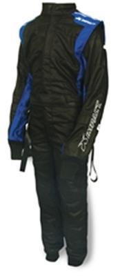 Suit D/L Mini Racer 1 pc Medium Blk / Blue IMPACT RACING