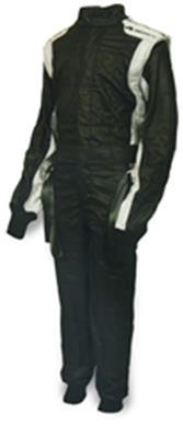 IMPACT RACING Suit D/L Mini Racer 1 pc Medium Blk / Gray IMPACT RACING