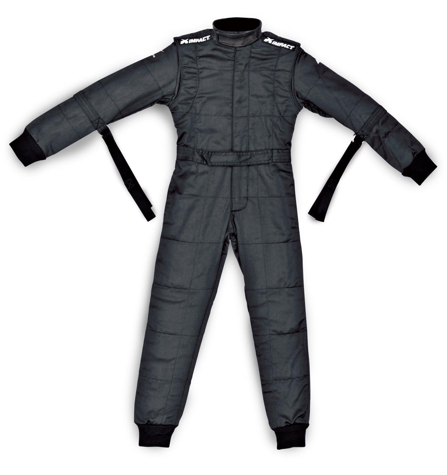 IMPACT RACING Suit D/L Mini Racer 1 pc X-Large Black IMPACT RACING