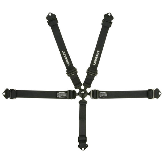 IMPACT RACING 5-PT Harness 2in Camlock Integral Lap Adjuster IMPACT RACING