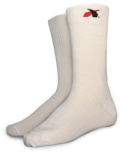 IMPACT RACING SOCKS NOMEX SFI3.3 MEDIUM WHITE IMPACT RACING