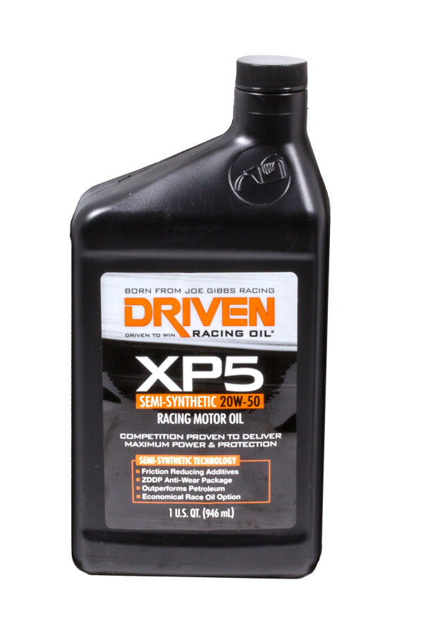 DRIVEN RACING OIL XP5 20w50 Semi-Synthetc Oil 1 Qt Bottle DRIVEN RACING OIL