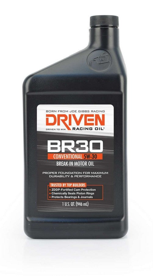 DRIVEN RACING OIL BR30 5w30 Petroleum Oil 1 Qt Break-In Oil DRIVEN RACING OIL