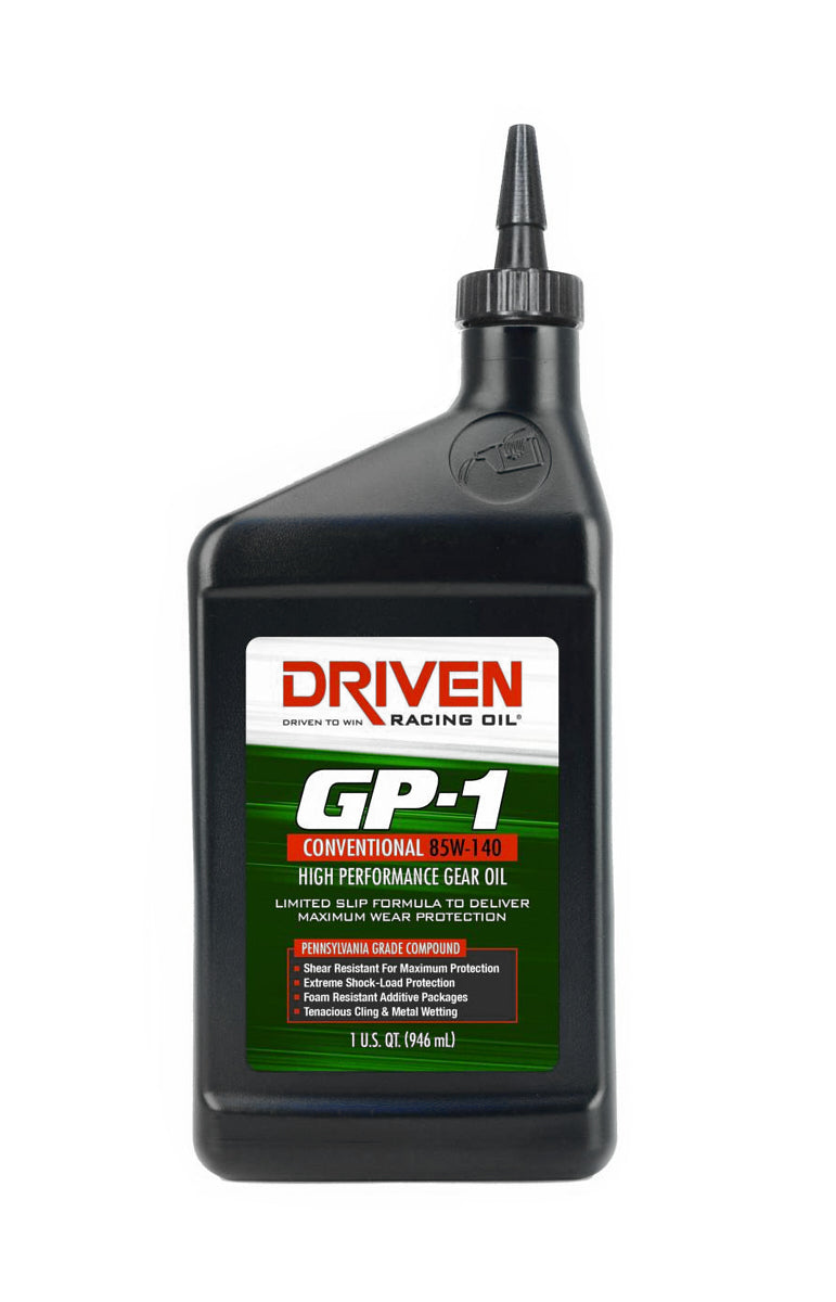 DRIVEN RACING OIL GP-1 Conventional 85W140 Gear Oil 1 Quart DRIVEN RACING OIL