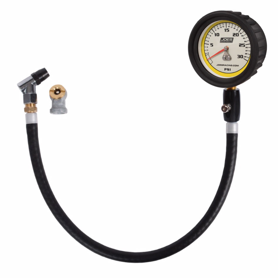 JOES RACING PRODUCTS Tire Pressure Gauge 0-30psi Pro w/HiFlo Hold JOES RACING PRODUCTS