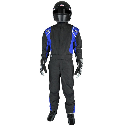 K1 RACEGEAR Suit Precision II 2X- Small Black/Blue K1 RACEGEAR