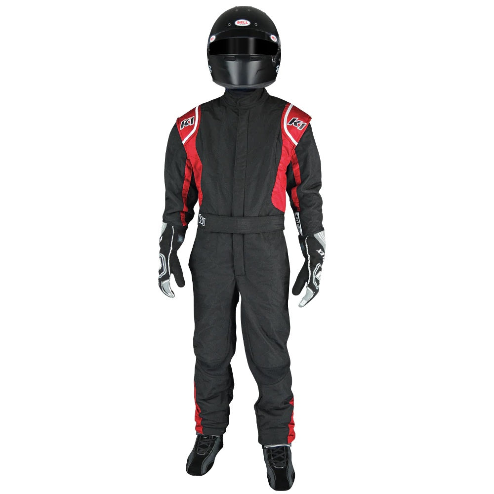 K1 RACEGEAR Suit Precision II 3X- Small Black/Red K1 RACEGEAR