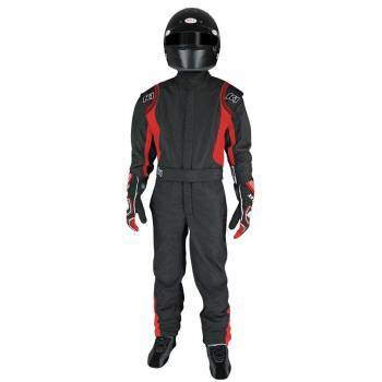 K1 RACEGEAR Suit Precision II 6X- Small Black/Red K1 RACEGEAR