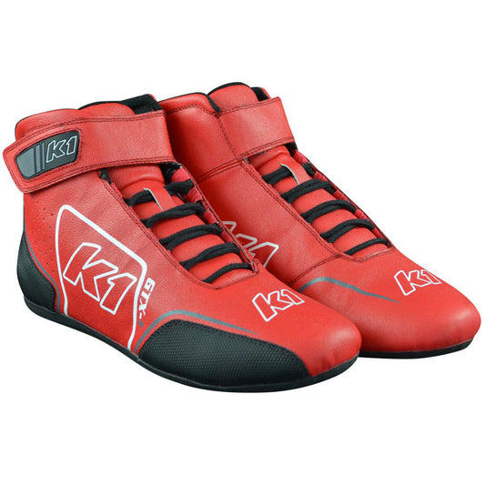 K1 RACEGEAR Shoe GTX-1 Red / Grey Size 10 K1 RACEGEAR