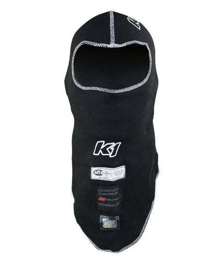 K1 RACEGEAR Balaclava Head Sock Flex Black K1 RACEGEAR