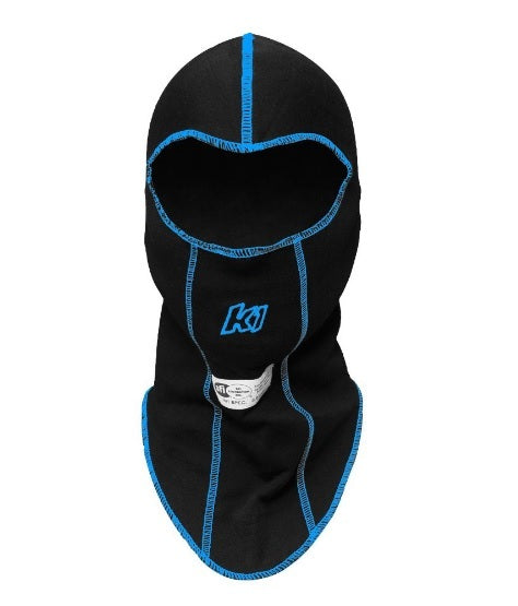 K1 RACEGEAR Balaclava Head Sock Black Single Layer K1 RACEGEAR